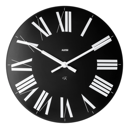 Alessi Firenze - Reloj De Pared, Color Negro