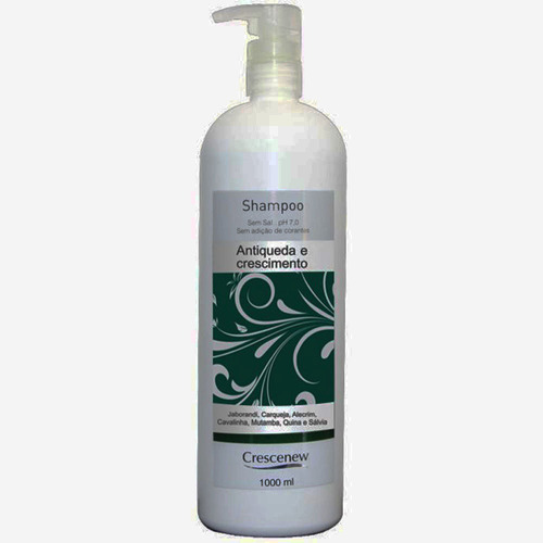 Imagem 1 de 3 de Shampoo Antiqueda Crescenew 1 Litro - Jaborandi Broto Bambu