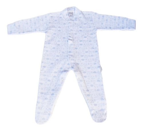  Enterito Bebe Interlock Estampado Animalitos Cuello Mao 