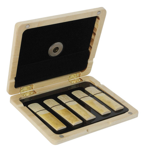 Estuche Para Cañas De Clarinete Y Saxofón Color Madera