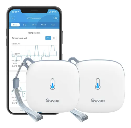 Sensor De Temperatura Y Humedad Wifi Govee H5179 Termómetr