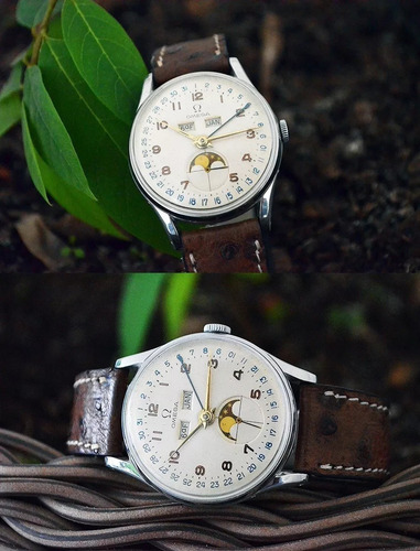 Raro Omega Moonphase - Cosmic Cal. 381 Ref: 2417/1 40´s