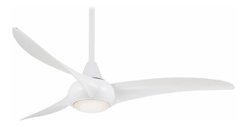 Ventilador De Techo Blanco Minka Aire Light Wave De 52 PuLG.