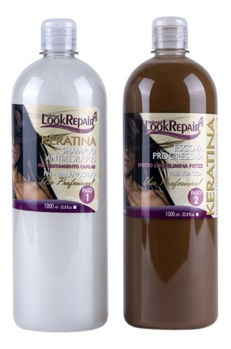 Lookrepair® Keratina Alisado(2 Pasos) 1000ml