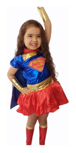 Disfraz Vestido Supergirl Tutu Niña