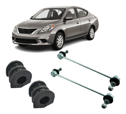 Kit Bieletas + Buchas Barra Diant Nissan Versa 13 2014 2015