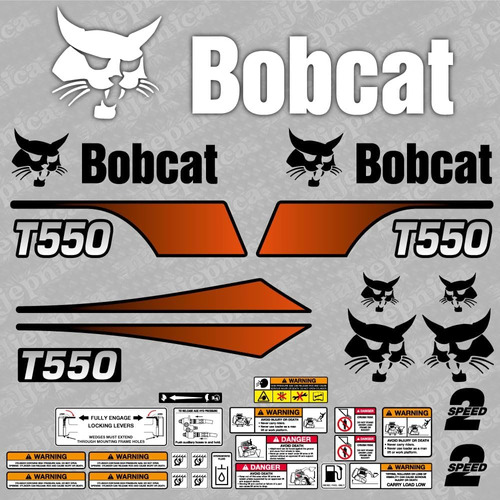 Bobcat T550 Loader Aftermarket Calcomanía/aufkleber/adesivo/