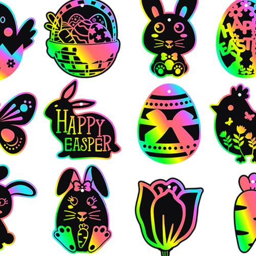 Set De Papel De De Pascua De 24 Piezas, Manualidades De