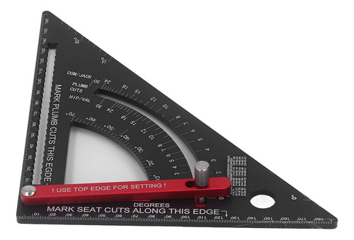 Regla Triangular For Carpintería Con Goniómetro Ajustable A