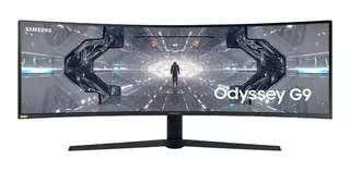 Monitor gamer curvo Samsung Odyssey LC49G95TS Qled 49" preto 100V/240V