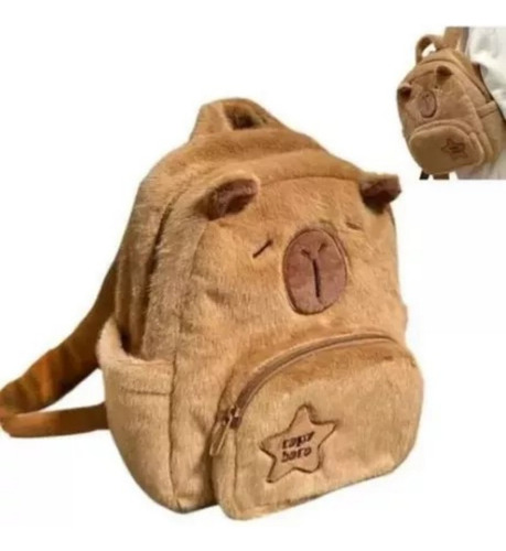 Camexuny Bonita Mochila De Peluche Para Muñecas Capibara, Mochila De