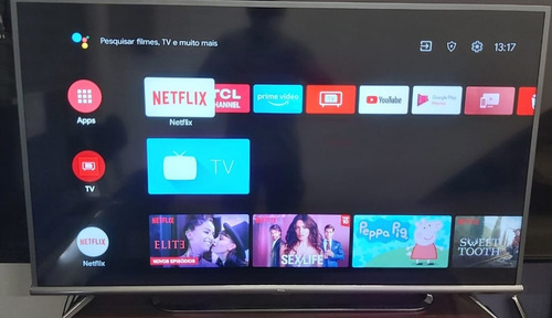 Imagem 1 de 7 de Smart Tv Tcl 50 Pol. 4k Android, Com Garantia, Loja Fisica