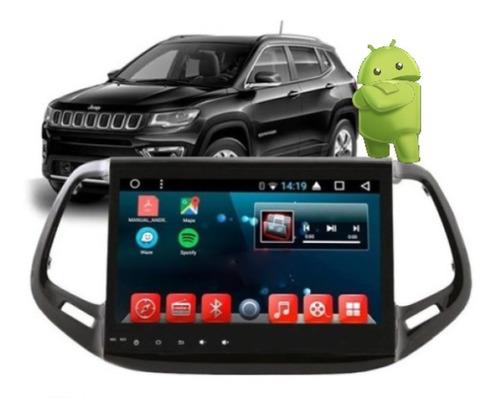 Kit Multimídia Compass 17 À 20 Android 10  Octacore Carplay