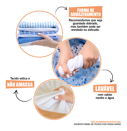 Painel Retangular Tecido Sublimado O Tempo Voa 1,5x2,2