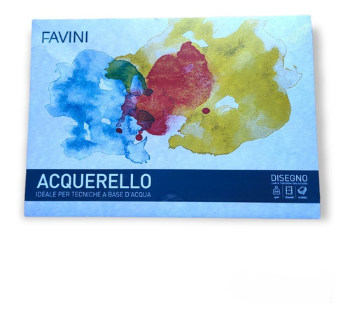 Imagen 1 de 2 de Block Acquarello 340gr 35x50cm Favini
