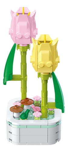 103d -3: Love Flower - Set De Bloques De Construcción Bloomi