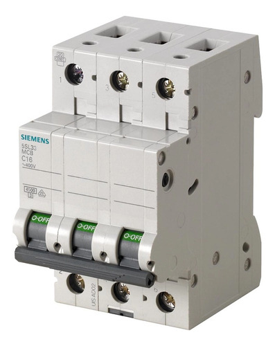 Interruptor Termomagnético Tripolar 25a 4,5ka Curva C