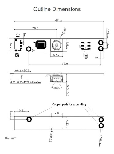 Para Raspberry Pi Ov5640 Módulo De Cámara Usb De 5mp Interfa