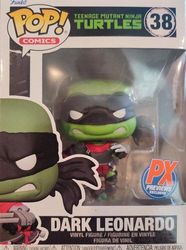 Funko Pop! Comics Tmnt #38: Dark Leonardo Px Previews Exclus