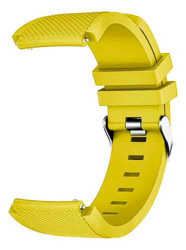 Correa 22mm Deportiva Texturizada Para Binden Era Hit Amarillo 2.2 Cm