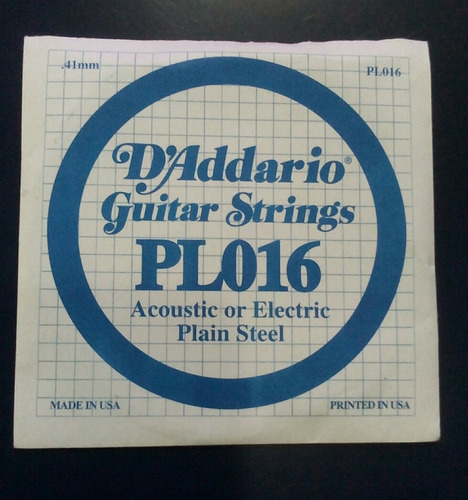 Cuerdas Para Guitarra Electrica O Acustica( Individual)