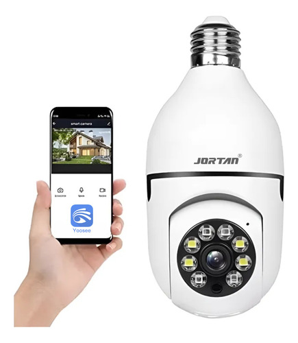 Camara Seguridad Foco Espia Microfono Sensor Movimiento
