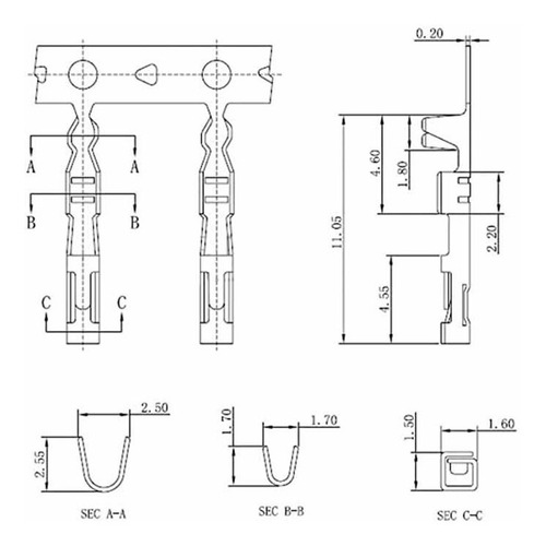 100 Pzs Dupont Terminal Hembra