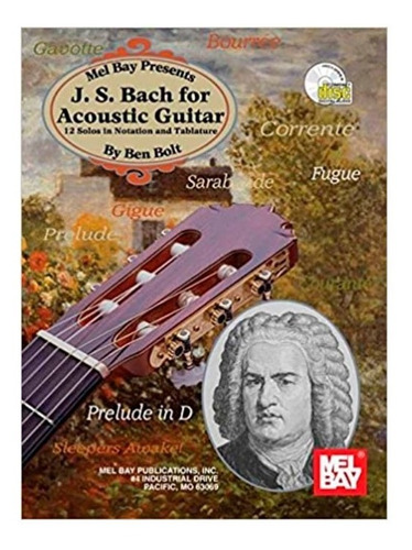 G Libro Partituras J.s. Bach 12 Solos Para Guitarra