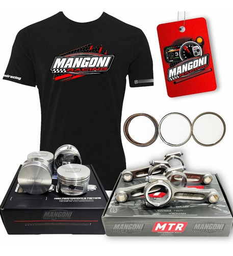 Kit Pistão Afp Reto + Bielas Mtr 144mm + Pino + Anel Vw Ap8v