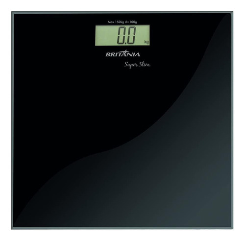 Balança Britânia Super Slim Digital 150kg Cor Preta