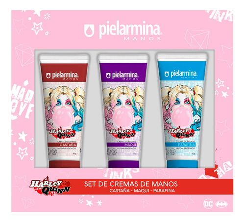 Tripack Set Cremas De Manos Harley Quinn | Pielarmina