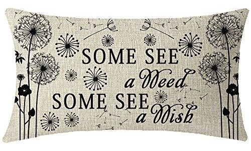 Cojines Niditw Mothes Some See A Weed Some See A Wish Flying
