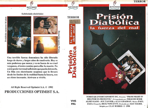 Prision Diabolica Vhs Prom Night Iv Deliver From Evil Terror