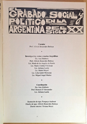 El Grabado Social Y Político Argentina S Xx Museo Provincial (Usado)