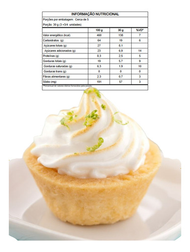 Doce de base massa pronta para torta doce redonda 3cm caraveli com embaglagem pronta para rechear tortinha tartelete agilidade padronização doce Caraveli em bandeja 8 g 17 un pacote x 3