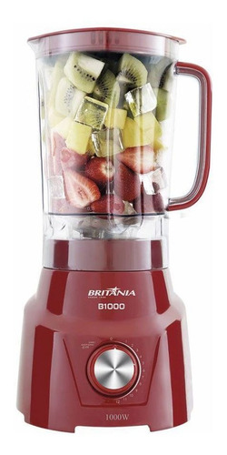 Liquidificador Britânia Filtro 12 Veloc 3 Litros Vermelho