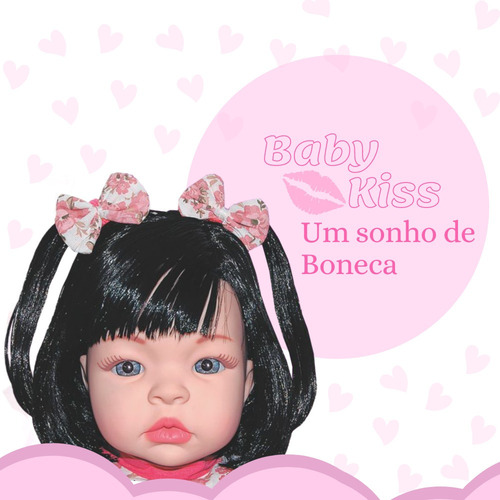 Imagem 6 de 9 de Boneca Bebê Reborn Baby Kiss Barata Promoção