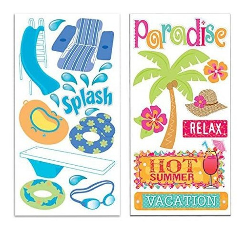 Juego De Calcomanias De Vacaciones De Florida Crafts Para La