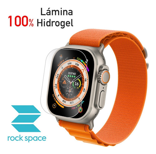 Imagen 2 de 6 de Lamina Hidrogel Para Apple Watch Ultra De 49mm - Rock Space