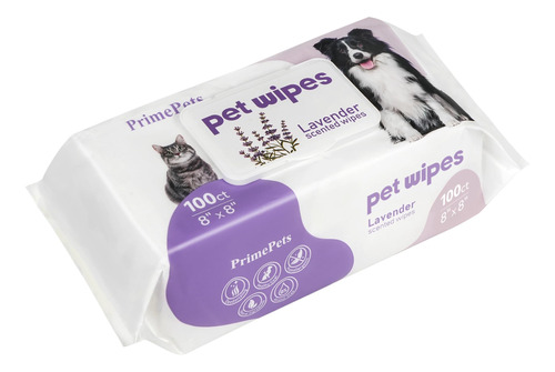 Primepets Toallitas Para Perros Para Patas Y Trasero, 100 Un