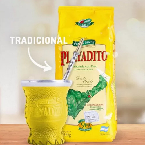 Yerba Playadito Original Suave Liebg 1kg X5 Unidades