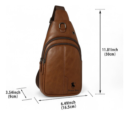 Bandolera Morral Verxun Reforzado Calidad Genuino Negro