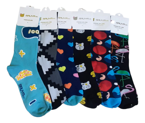 Calcetin Calceta Loca Funny Socks Unisex 3 Pares Surtidos