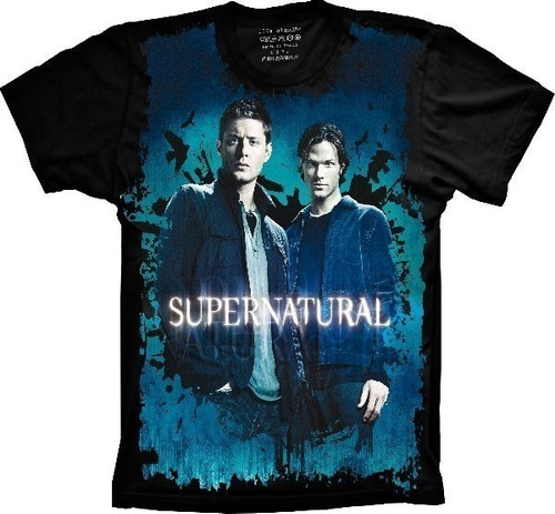 Camiseta Plus Size Série De Tv Supernatural Dean E Sam 2