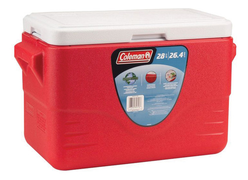 Caixa Termica Cooler  26,5 Litros Vermelho Coleman