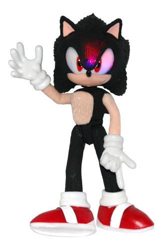 Sonic The Hedgehog Sonic Negro Con Accesorios Articulado
