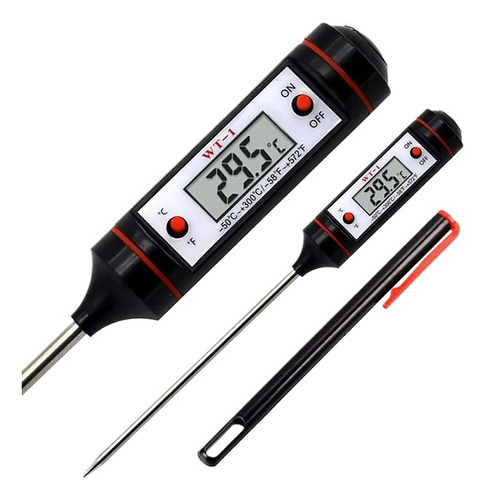 Termómetro Cocina Digital Con Sonda Wt-1 Para Hornear