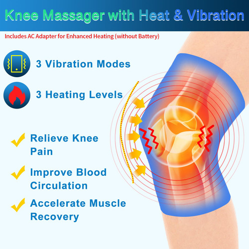 Masajeador De Rodilla Comrelax Con Calor Y Vibración Para Al