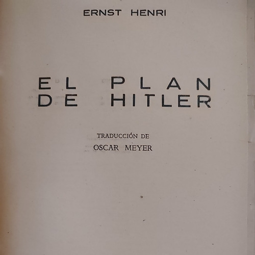Ernst Henri - El Plan De Hitler