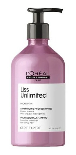 Shampoo Controla El Frizz Liss Unlimited Loréal Pro 500 Ml